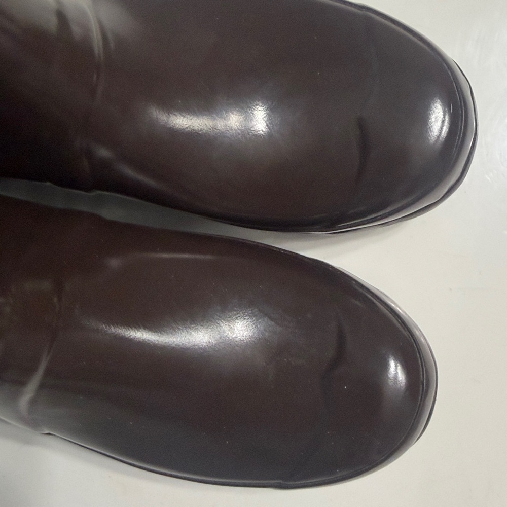 Rare! Hunter Original Tall Wellies iCocoa Gloss Brown 6M 7F UK5 EU38 - Picture 4 of 16
